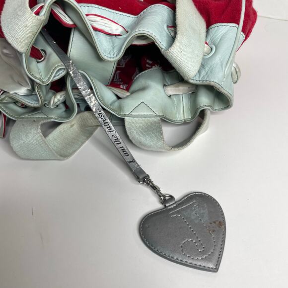 FAIR CONDITION Juicy Couture Your Royal Highness Red Green Bag Y2K and Wallet - Picture 12 of 16